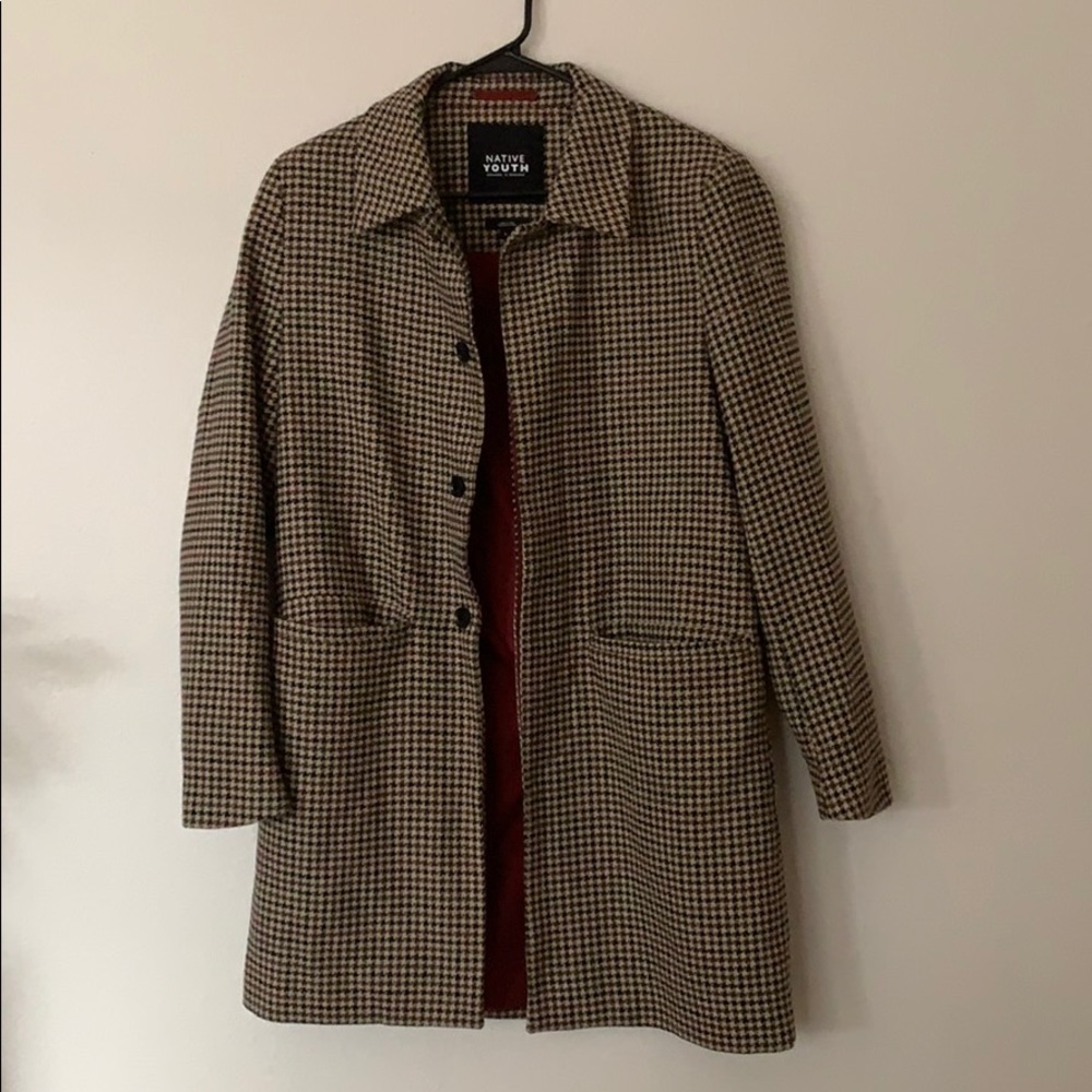 Brand new horse tooth plaid blazer
